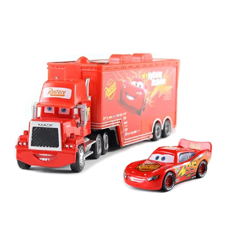 Cars 2 Mack Truck Pixar Racing Car Lightning McQueen Jackson Storm Car 3 Truck Set Metal Toy Model Car Gift For Kids Gift