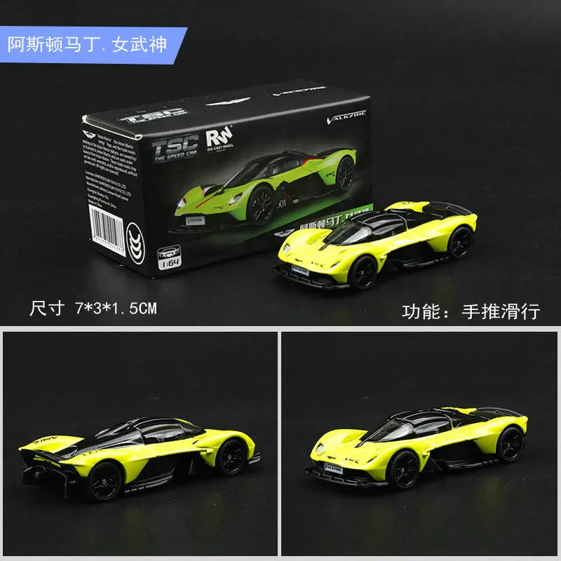 TSC1:64 Alloy Car Model Aston Martin Bugatti Simulation Children's Toy Decoration Collectible Item Non-Radio Controlled Vehicle