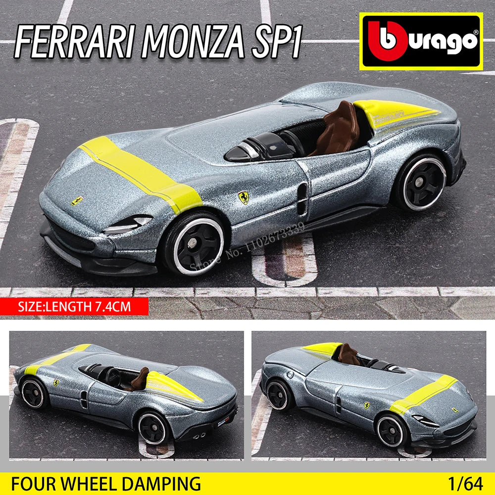 Bburago 1:64 genuine Ferrari SF90 SP1 458 ENZO F40 F12TDF SF90 car model series children's Christmas boy gift toys