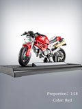 Model Diecast Motocycle Toys Ornament, 1:18/1:36 Car Rotating Rubber Rires Desktop Ornament Gifts