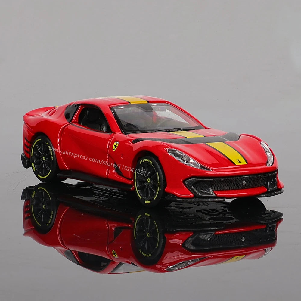 Bburago 1:64 genuine Ferrari SP1 812 COMPETIZIONE ENZO F40 F12TDF SF90 car model series children's Christmas boy gift toys