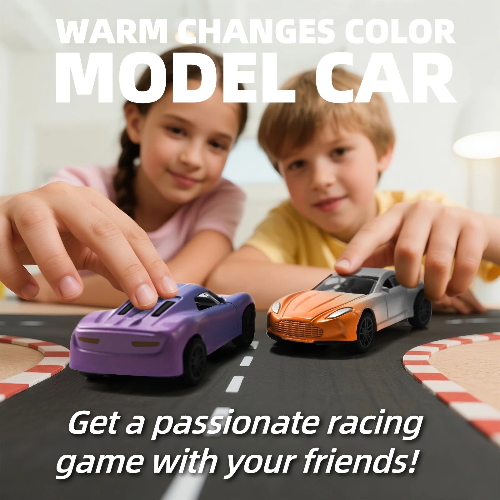 Mini Magic Water & Temp Color Change Alloy Car 1:60, Pull Back Racing Model with Durable Crash-Proof Slide for Boys Kids Gifts