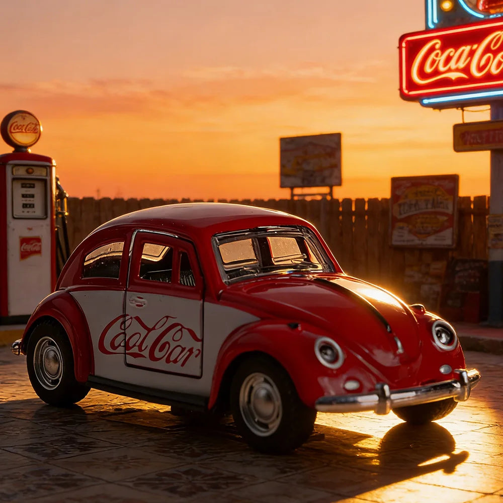 Retro Volkswagen Beetle 1:36 Scale Alloy Car Model，Model Diecast Vehicle Collectible Toy for Adults And Kids，Surprise gift