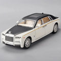 1:18 Rolls-Royce Phantom Model Car, Zinc Alloy Pull Back Toy Diecast Car with Sound and Light, Realistic Modeling Model Toy