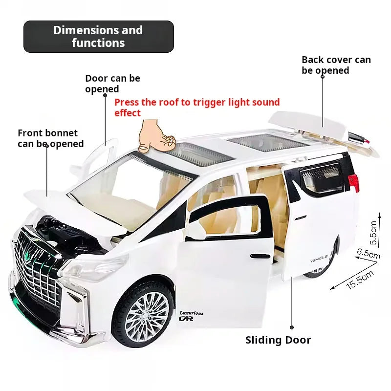 Children's Inertia Pull back Car Toy with Lighting Sound Simulation Commercial Car Model Boy Gift Toy Car Kids Holiday Gift