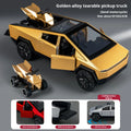 1:36 Cybertruck Toys Off Road Vehicle Die Cast Model Car Beach Motorcycle Hobby Collectible Birthday Gift