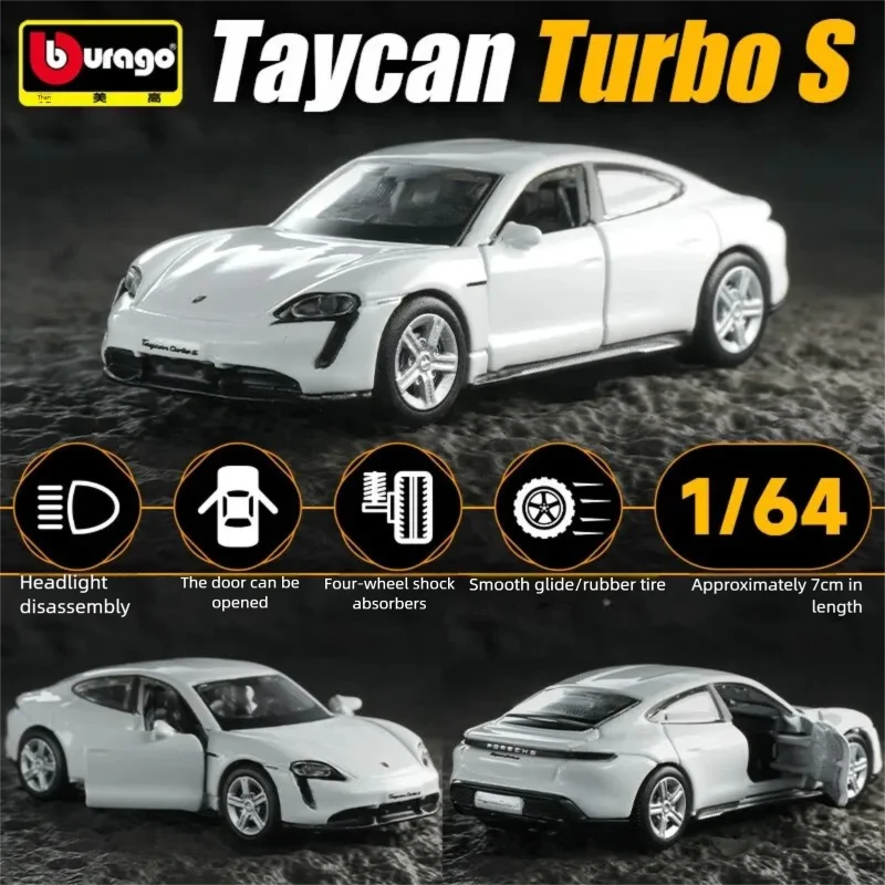 Bburago 1:64 Diecast Car Model, Audi Porsche 911 Mercedes-Benz Collectible Alloy Vehicle Toy, Gift for Boys Kids Adults