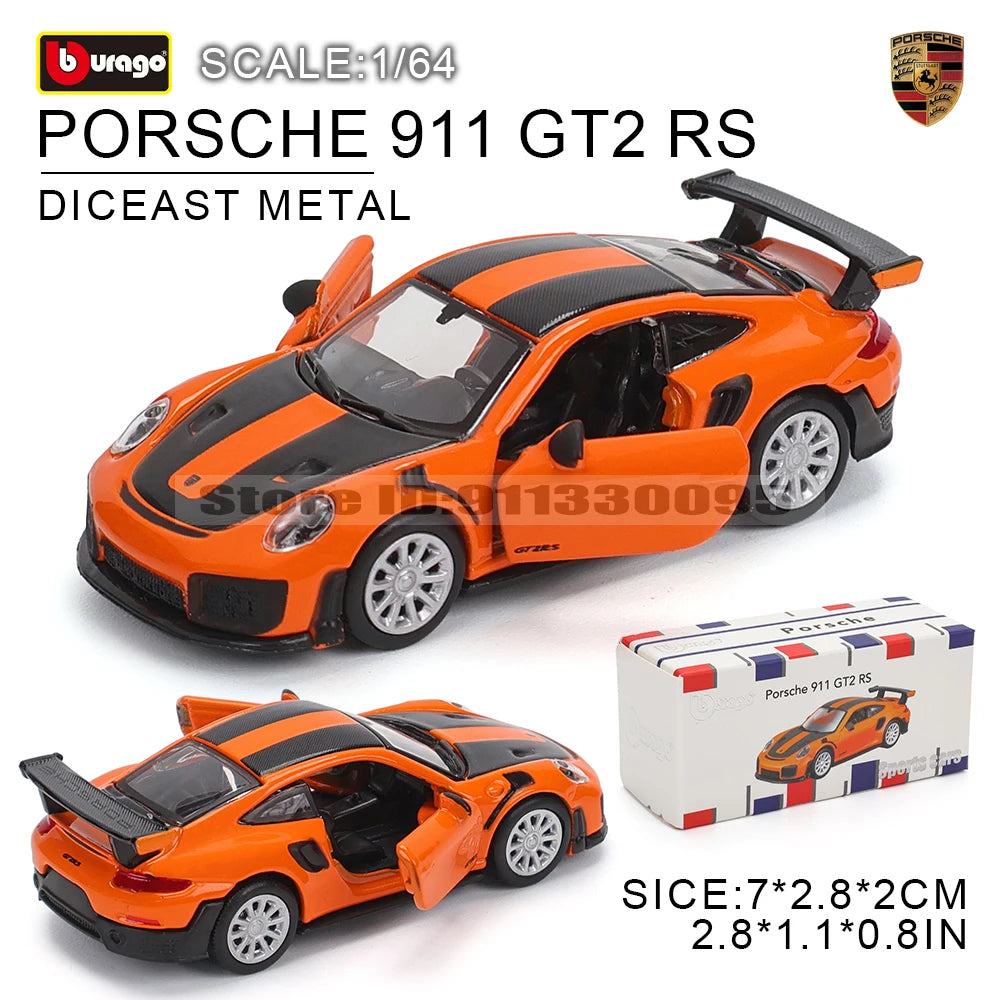 Bburago 1:64 GOLF GT 2017 2020 mustang shelby gt500 Car Model Collection Kids Xmas Gift Toys for Boys Ferrari  Benz Volkswagen