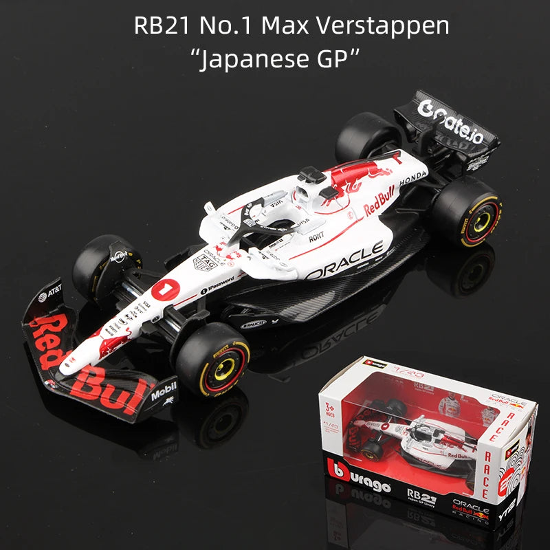 Bburago 1:43 F1 Alloy Car Model 2025 Season Formula Racing Die Cast Toy SF25 RB21 W16 MCL39 Red Bull Mercedes Ferrari McLaren