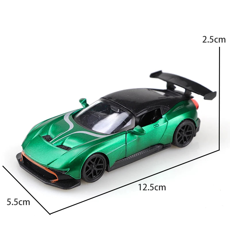 (Bagged) 1:36 Martin Alloy Racing Car, 1.36 scale simulated alloy pullback racing car, boy's toy, simulated racing car