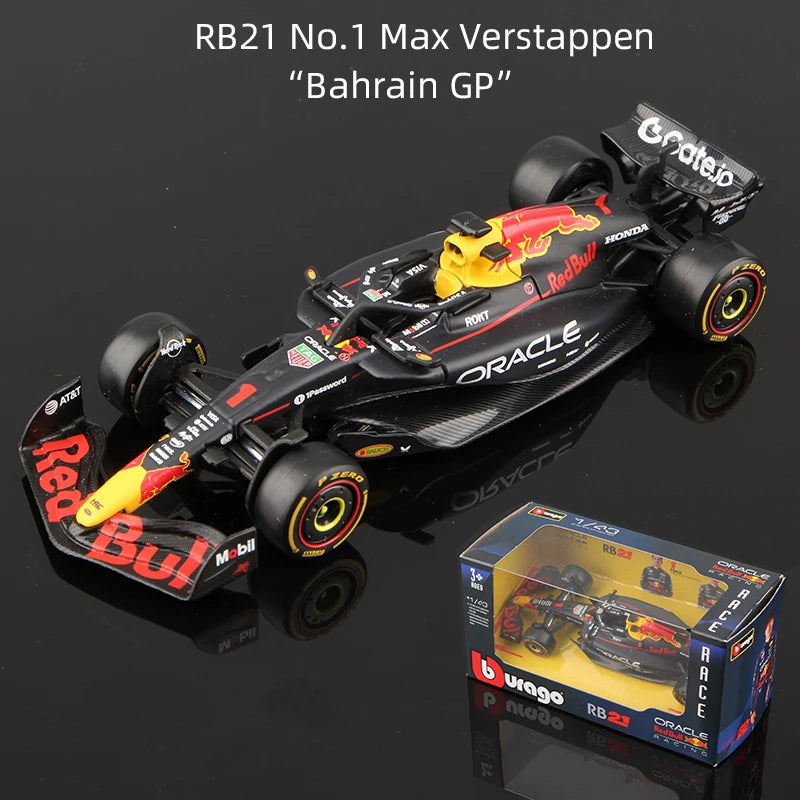 Bburago 1:43 F1 Alloy Car Model 2025 Season Formula Racing Die Cast Toy SF25 RB21 W16 MCL39 Red Bull Mercedes Ferrari McLaren