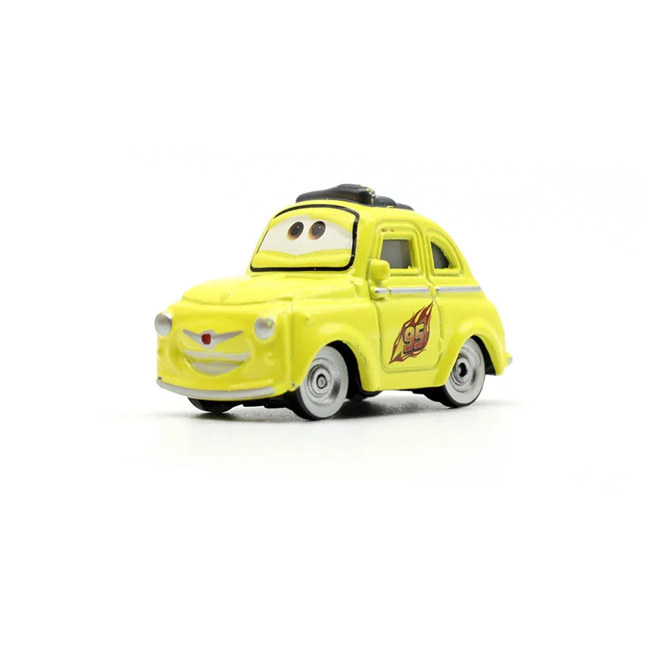 2026 NEW Disney Pixar Car Lightning McQueen The King Mater 1:55 Diecast Metal Alloy Model Car Toy for Kids Birthday Gift New Yea