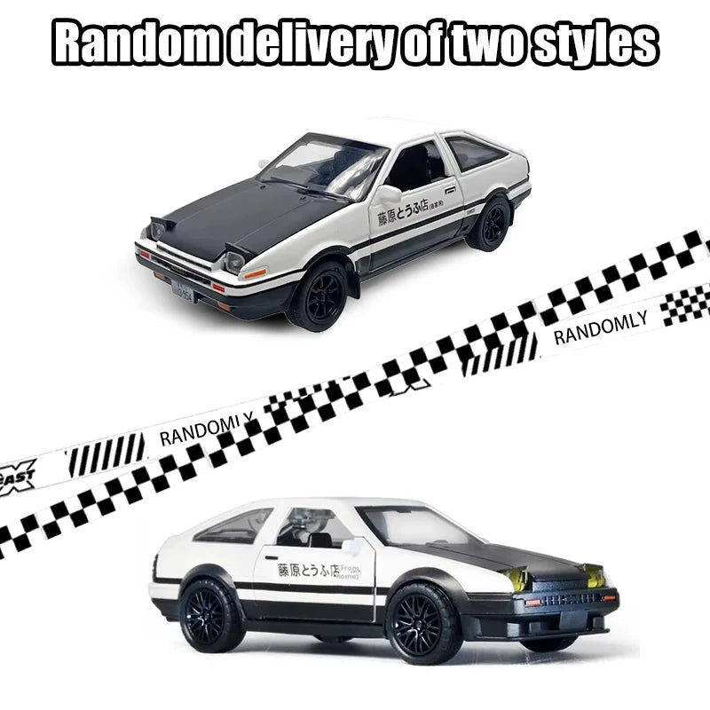1/36 AE86 Alloy Car Model Simulation Car Diecast Toy Vehicles Car Model Children Toys Birthday Gifts for Kids