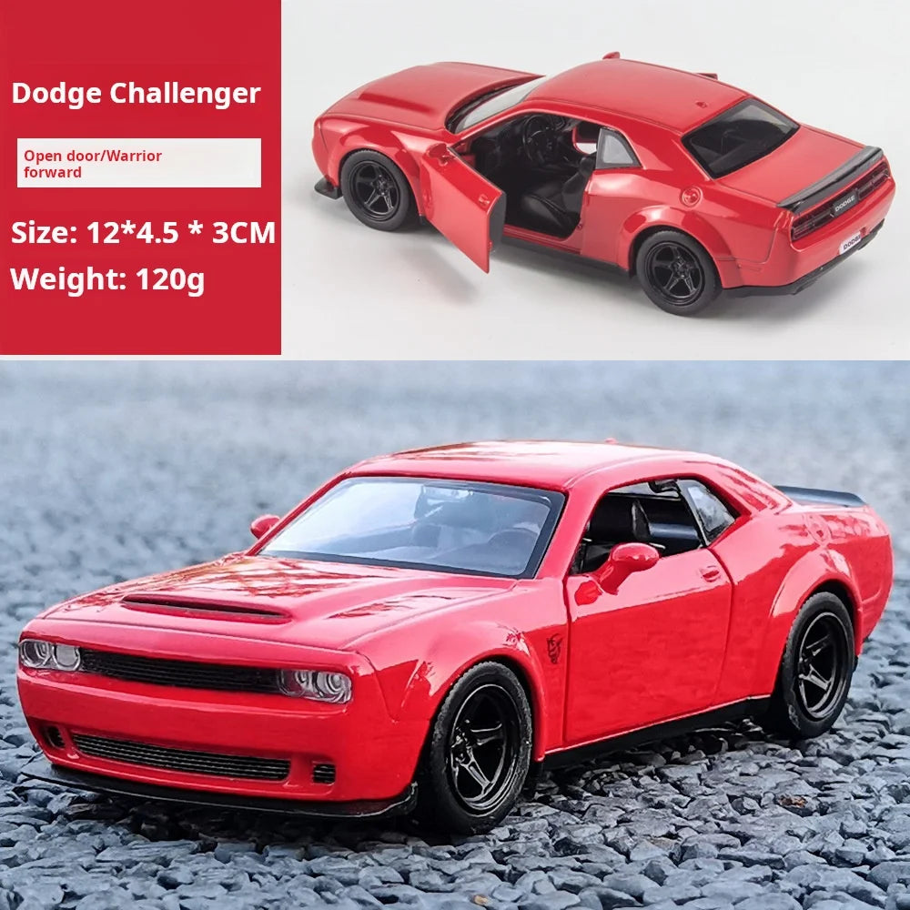 1:32 Simulation 1970 Dodge Charger Alloy Sports Car Model Pull Back Luxury Car Toy Gift Ornaments