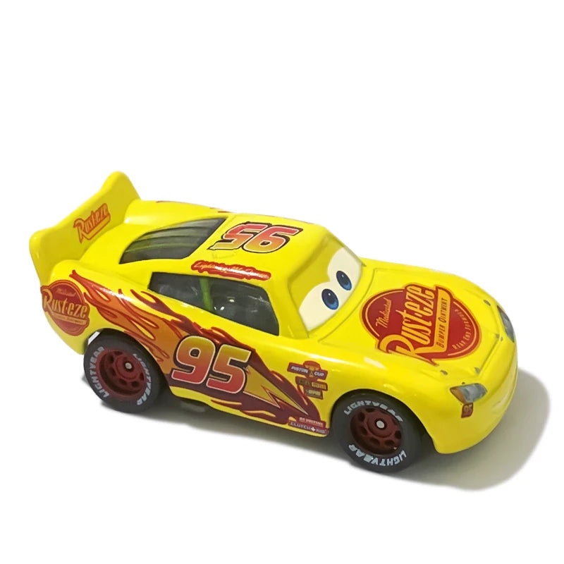 Disney Pixar Cars Toy Lightning McQueen Series 1:55 Diecast Model Basic Styles And Plated Version Children's Alloy Toy Car