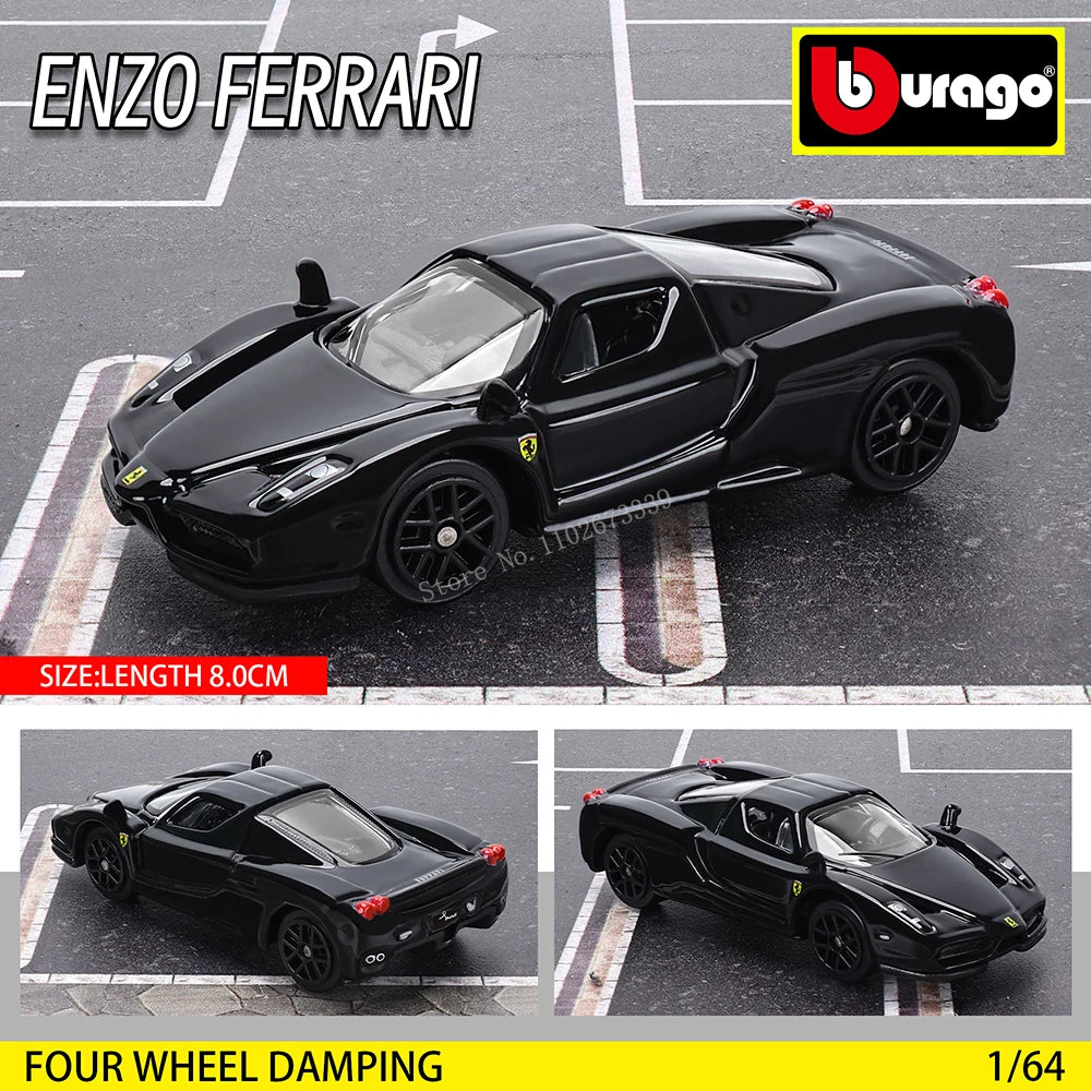 Bburago 1: 64 Ferrari series Multiple choices SP3 812 ENZO F40 F12TDF SF90 458 Car Die Casting Model Children's Gift Toy