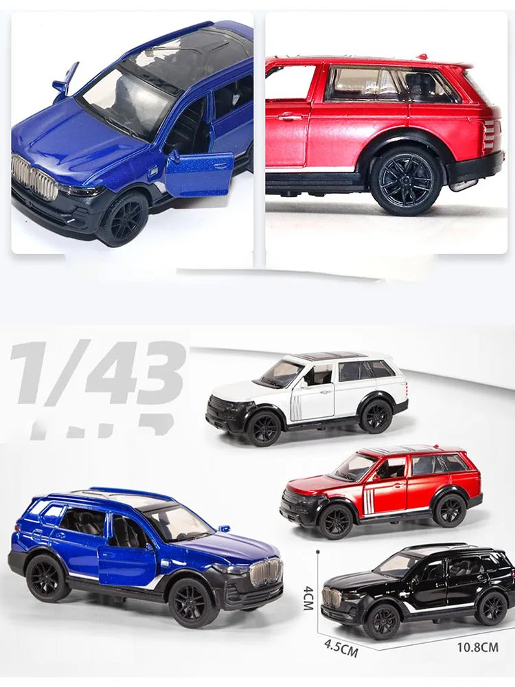 1PCS Off-road vehicle alloy car imitation true multi-style toy alloy 1:36 children's car decoration gift holiday gift