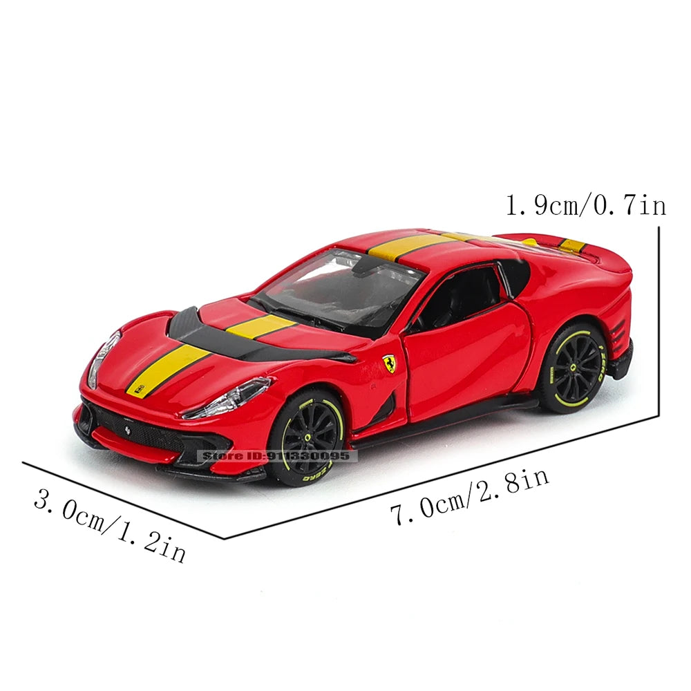 Bburago 1: 64 Ferrari series Multiple choices SP3 812 ENZO F40 F12TDF SF90 458 Car Die Casting Model Children's Gift Toy