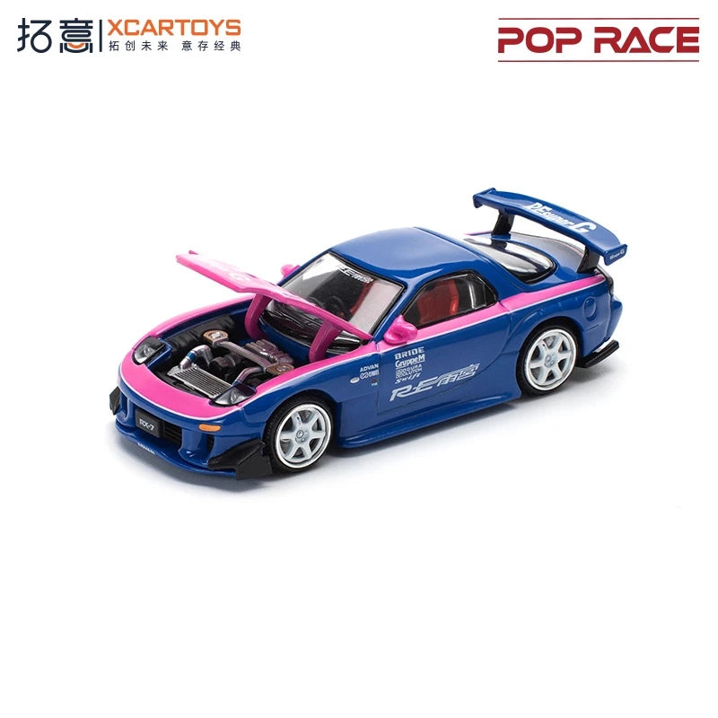 Xcartoys x Pop Race 1:64 EVA RT TYPE-08 087X PANDEM S13 SINGER SKYLINE GTR V8 DRIFT Diecast Model Car