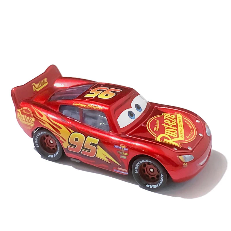 Disney Pixar Cars Toy Lightning McQueen Series 1:55 Diecast Model Basic Styles And Plated Version Children's Alloy Toy Car
