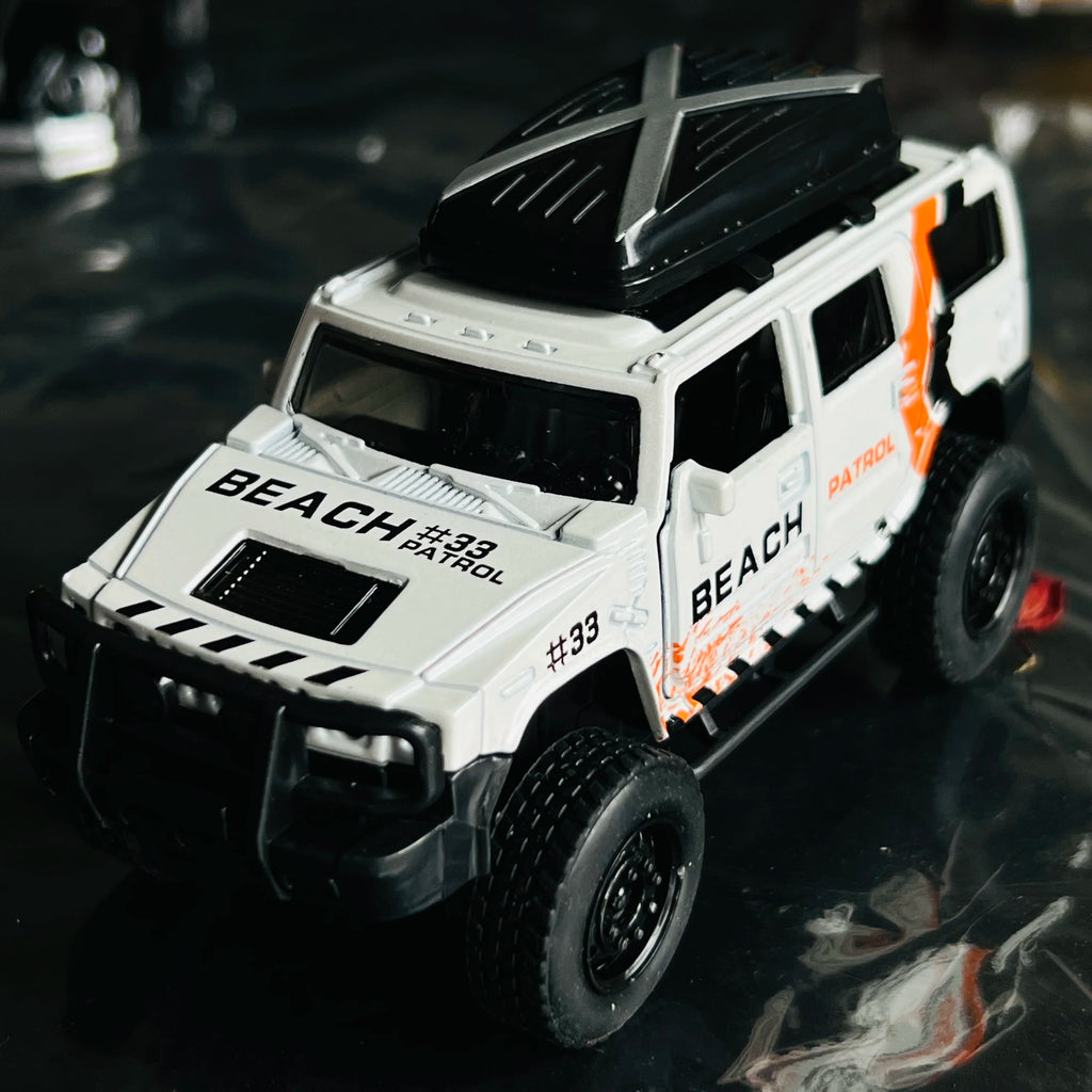 Super handsome gift off-road vehicle alloy car model children's toy door opening car model gift ornament