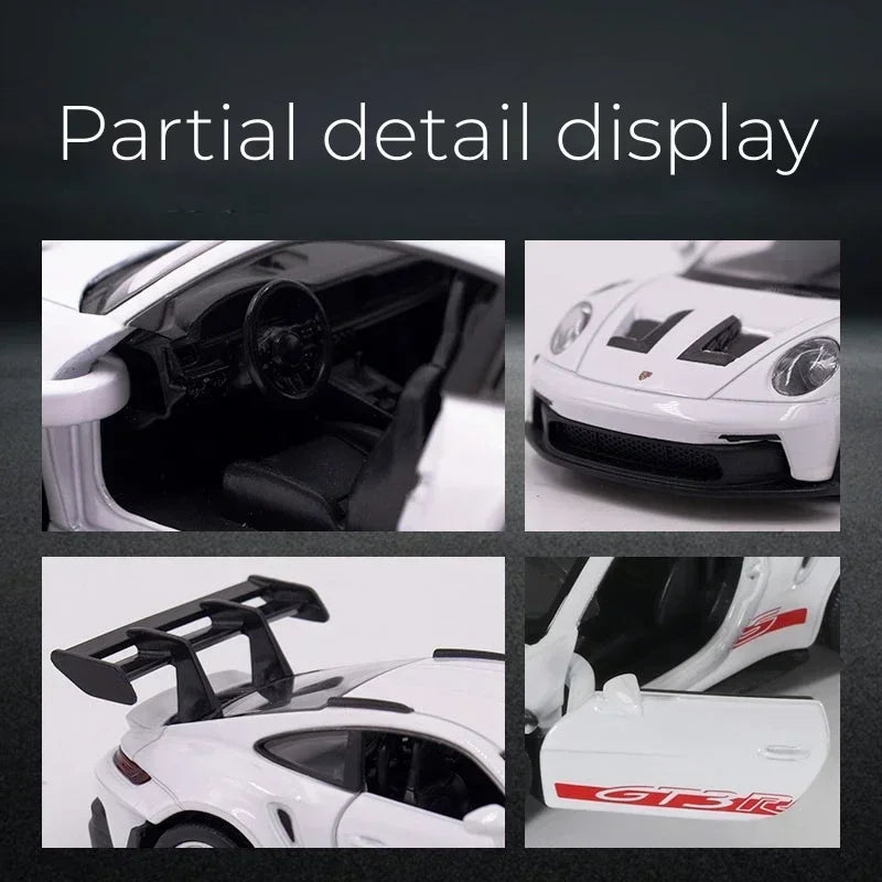 1:36 Porsche 911 GT3 RS Alloy Mini Car Model Racing Diecasts Metal Toy Sports Simulation Collection Pull Back Childrens Gifts