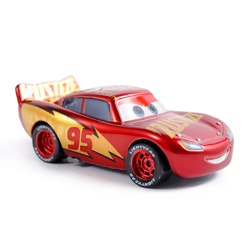 Disney Pixar Cars Toy Lightning McQueen Series 1:55 Diecast Model Basic Styles And Plated Version Children's Alloy Toy Car