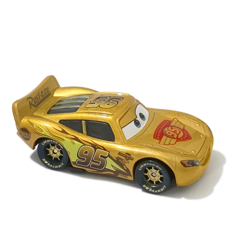 Disney Pixar Cars Toy Lightning McQueen Series 1:55 Diecast Model Basic Styles And Plated Version Children's Alloy Toy Car