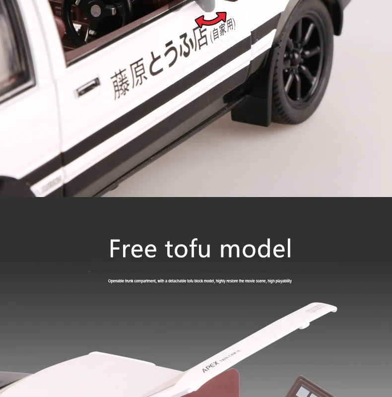 1:20 INITIAL D AE86 Movie Car Alloy Car Model Diecast & Toy Vehicles Metal Car Model Simulation Kids Toy Gift A152