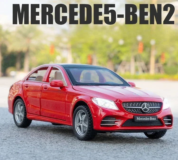 Diecast 1/32 Benz C260L Alloy Car Model Metal Toy Vehicles Miniature Voiture Children Boy Car Toy Birthday Gift  Love toys