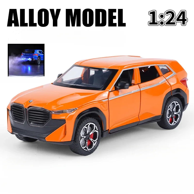 Diecast 1:24 Scale Spray XM Alloy Car Model Sound And Light S Metal Toys Vehicles Boys Gift Collective Miniature Voiture