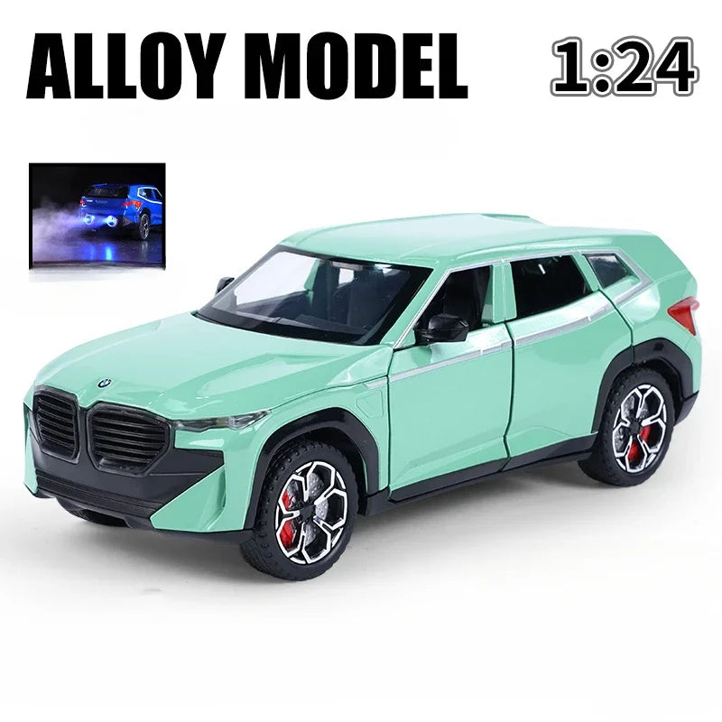 Diecast 1:24 Scale Spray XM Alloy Car Model Sound And Light S Metal Toys Vehicles Boys Gift Collective Miniature Voiture