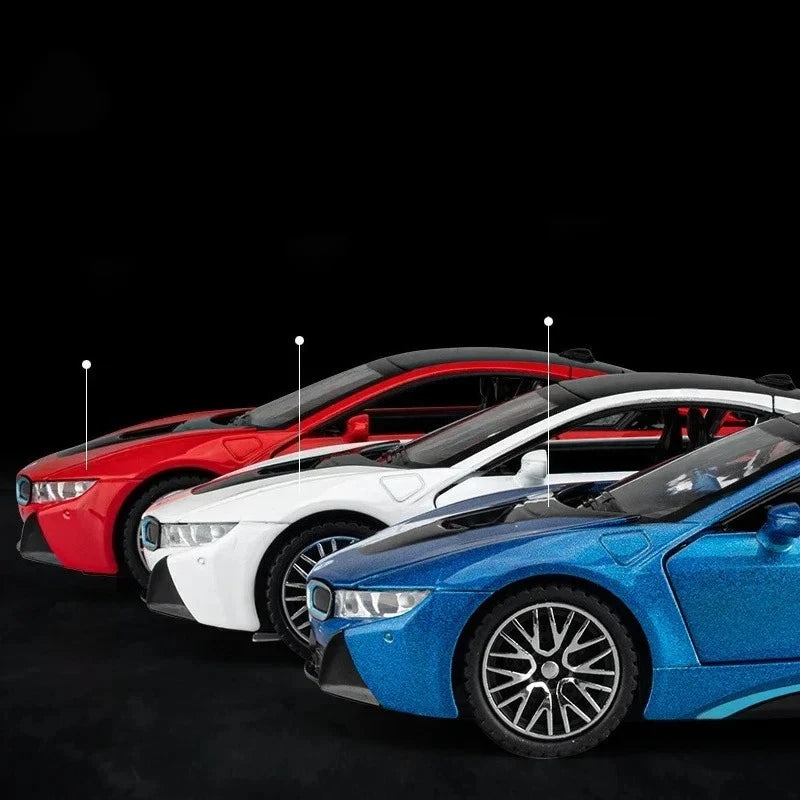 I8 Supercar  Diecast 1:32 Alloy Diecast  Car Diecasts Toy Vehicles Car Model Sound Light Car Toys Gifts