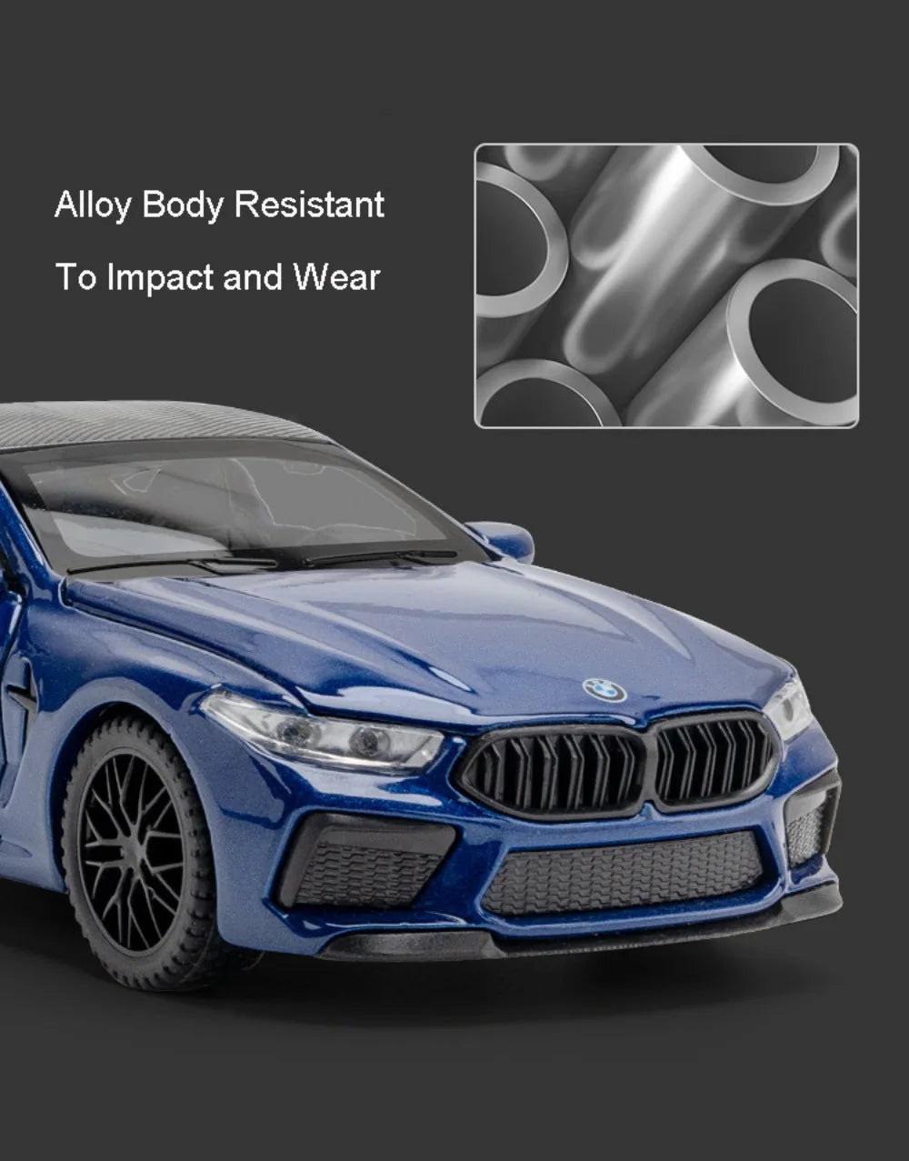 1:32 X5 M8 Alloy Models Toys Diecast Cars 6 Doors Opened with Sound Light Pull Back Rubber Tires Miniature Vehices Holiday Gifts