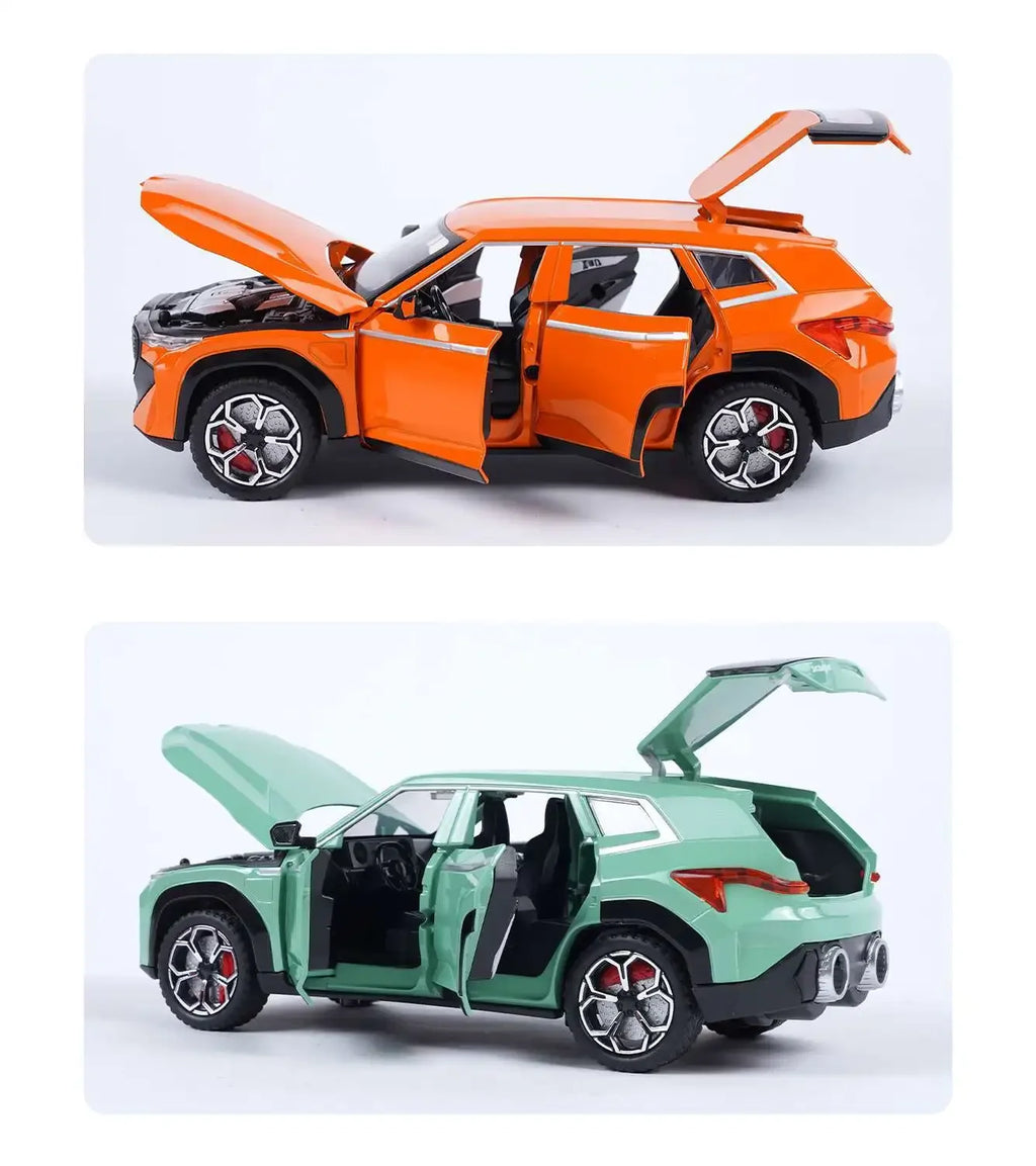 Diecast 1:24 Scale Spray XM Alloy Car Model Sound And Light S Metal Toys Vehicles Boys Gift Collective Miniature Voiture