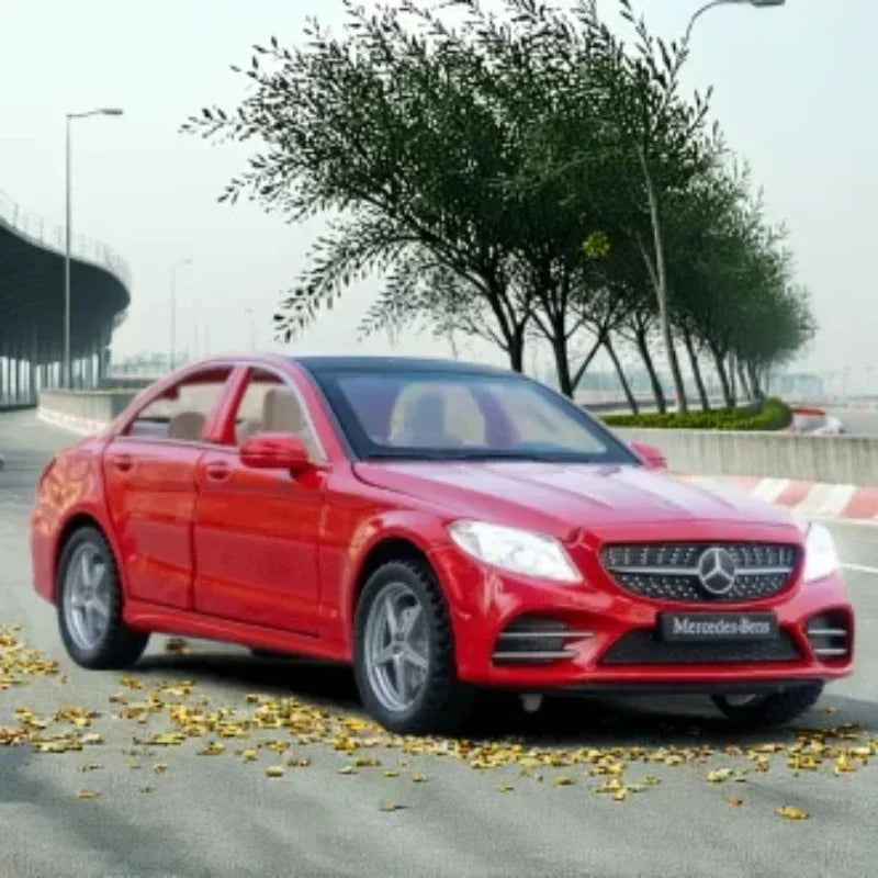 Diecast 1/32 Benz C260L Alloy Car Model Metal Toy Vehicles Miniature Voiture Children Boy Car Toy Birthday Gift  Love toys