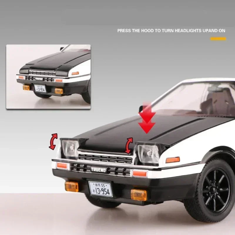 1:20 INITIAL D AE86 Movie Car Alloy Car Model Diecast & Toy Vehicles Metal Car Model Simulation Kids Toy Gift A152