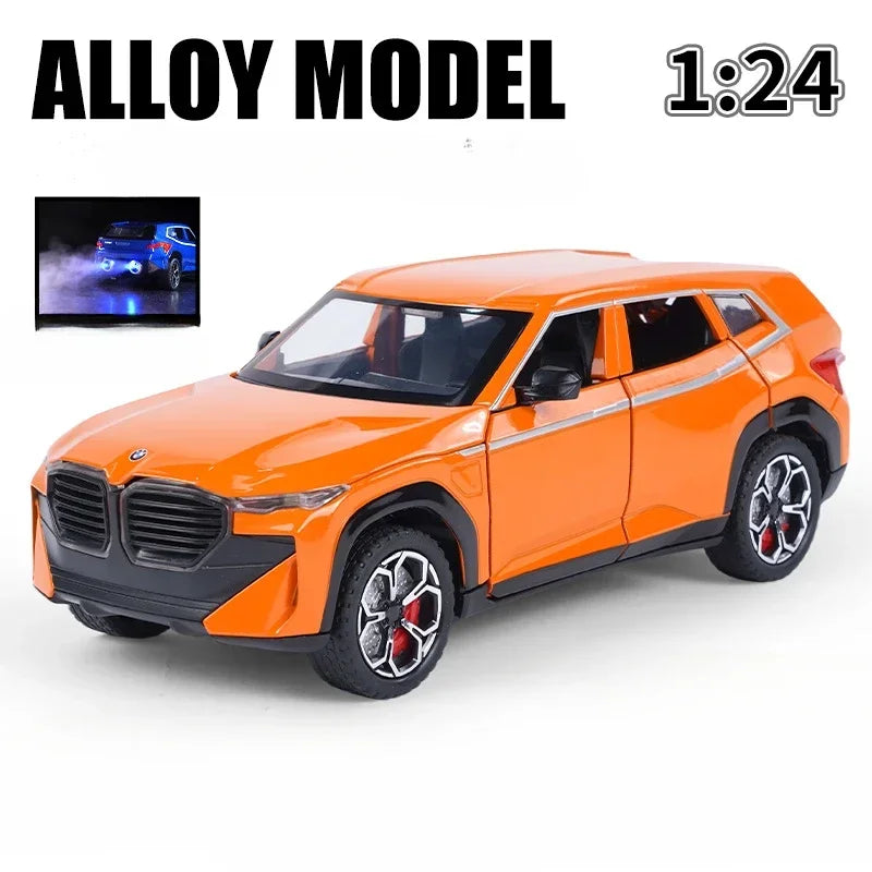 Diecast 1:24 Scale Spray XM Alloy Car Model Sound And Light S Metal Toys Vehicles Boys Gift Collective Miniature Voiture