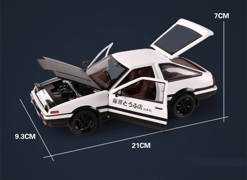 1:20 INITIAL D AE86 Movie Car Alloy Car Model Diecast & Toy Vehicles Metal Car Model Simulation Kids Toy Gift A152