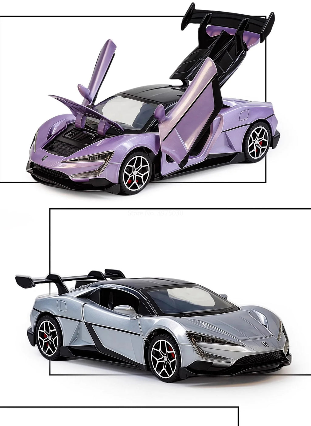 1:32 Alloy Diecast BYD YANGWANG U9 Toys Cars Miniature Model with Light Music Supercar 4 Doors Opened Vehicle Boys Perfect Gifts