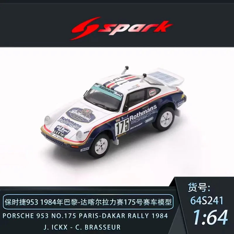 SPARK 1:64 953 1984 Dakar Rally Die cast alloy car model is a favorite gift and souvenir for boys.