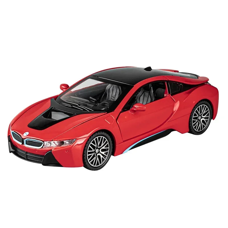 I8 Supercar  Diecast 1:32 Alloy Diecast  Car Diecasts Toy Vehicles Car Model Sound Light Car Toys Gifts