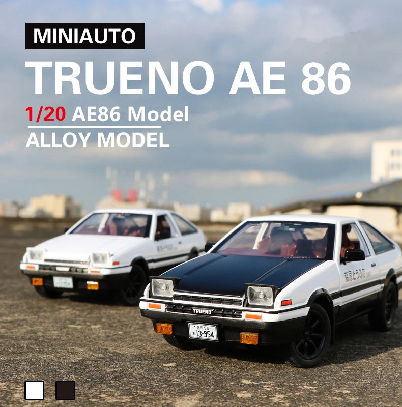 1:20 INITIAL D AE86 Movie Car Alloy Car Model Diecast & Toy Vehicles Metal Car Model Simulation Kids Toy Gift A152