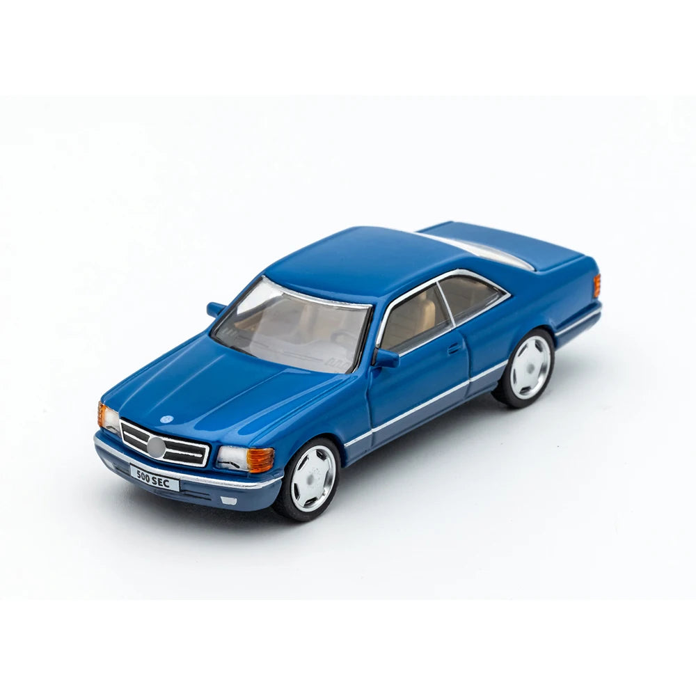 DCT 1/64 500SEC Retro German Coupe Diecast Alloy Vehicle Model with Transparent Display Box Hobby Collectible Toy Gifts