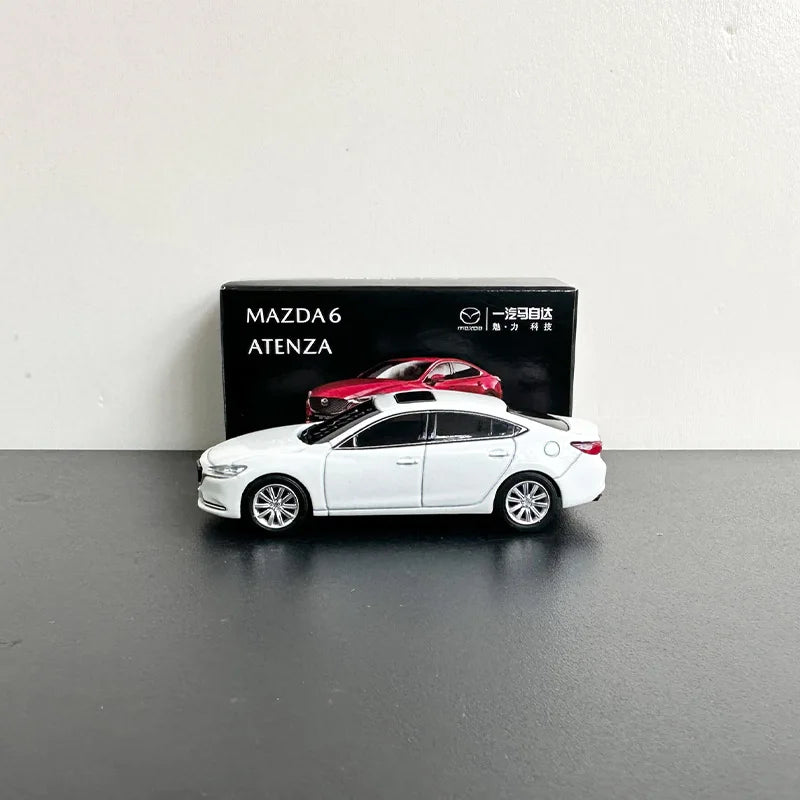 Diecast Original 1:64 Scale 6 ATENZA Simulation Alloy Car Model Static Display Collectible Toy Gift Decoration Souvenir