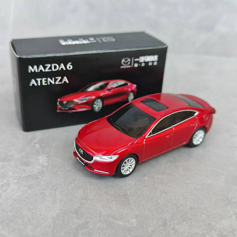 Diecast Original 1:64 Scale 6 ATENZA Simulation Alloy Car Model Static Display Collectible Toy Gift Decoration Souvenir