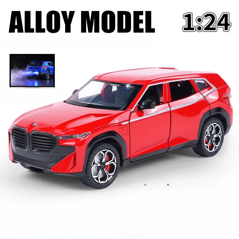 Diecast 1:24 Scale Spray XM Alloy Car Model Sound And Light S Metal Toys Vehicles Boys Gift Collective Miniature Voiture