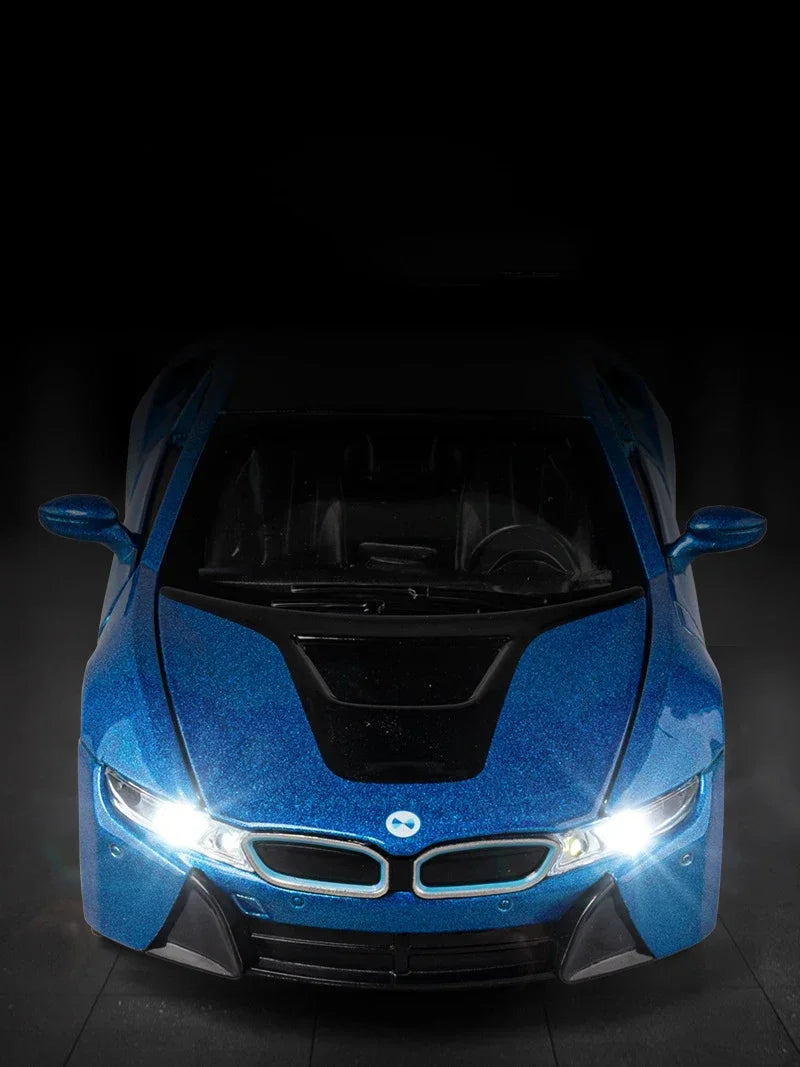 I8 Supercar  Diecast 1:32 Alloy Diecast  Car Diecasts Toy Vehicles Car Model Sound Light Car Toys Gifts