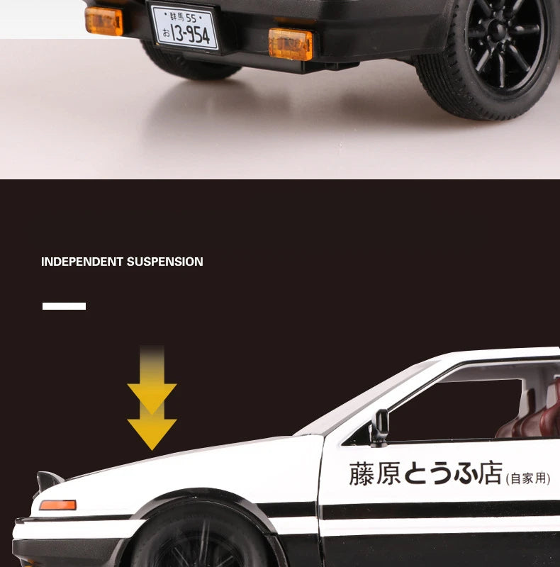 1:20 INITIAL D AE86 Movie Car Alloy Car Model Diecast & Toy Vehicles Metal Car Model Simulation Kids Toy Gift A152