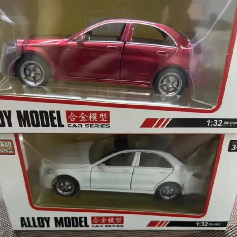 Diecast 1/32 Benz C260L Alloy Car Model Metal Toy Vehicles Miniature Voiture Children Boy Car Toy Birthday Gift  Love toys
